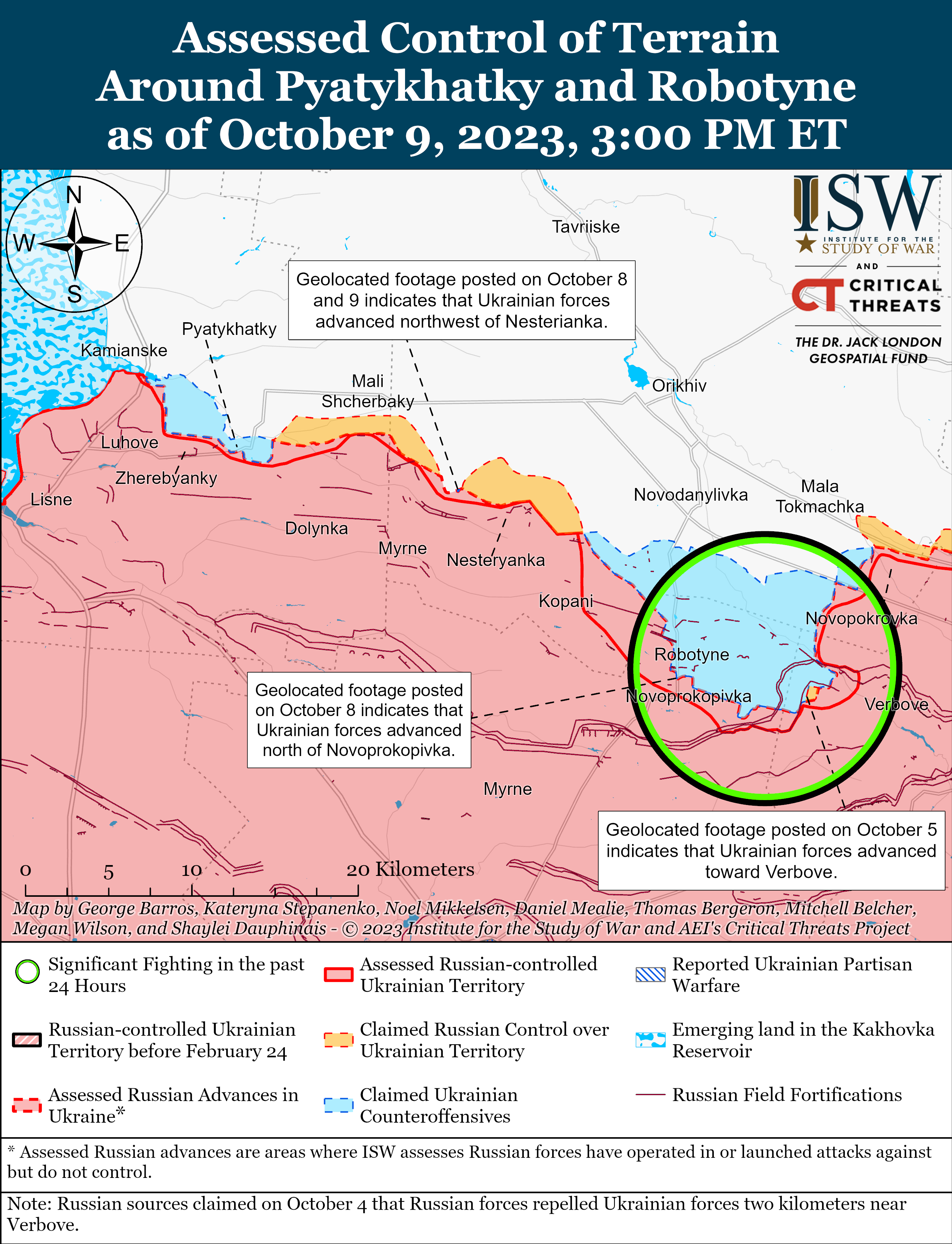 ЗСУ просунулися в районах Кліщіївки, Андріївки та Вербового: карти боїв ISW